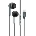 بروميت (Laxi-S) سماعات أذن سلكية بمنفذ USB-C مع ميكروفون بخاصية إلغاء الضوضاء البيئية (ENC) - أسود