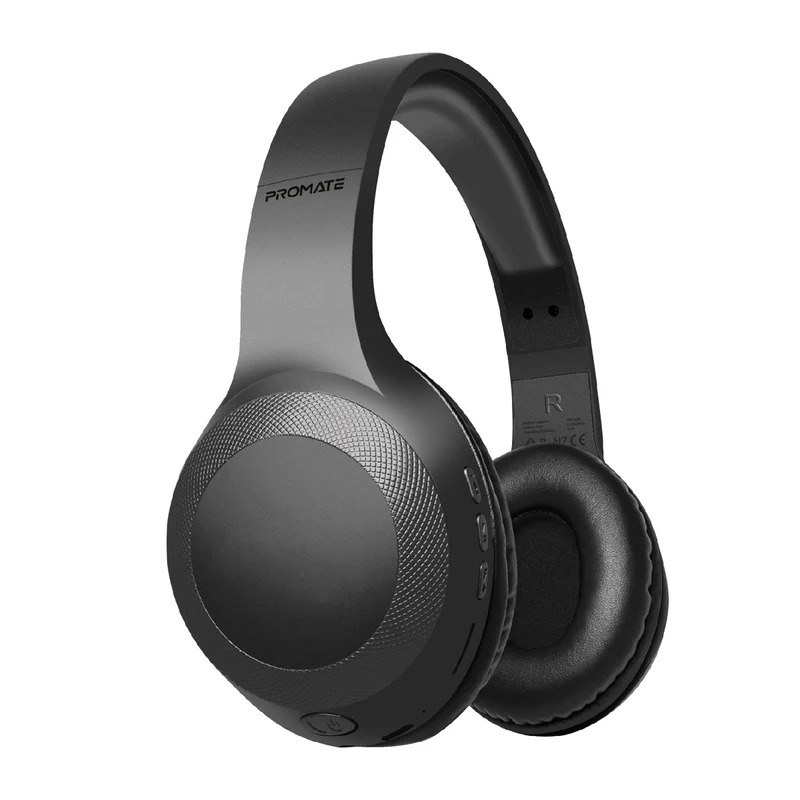 Promate LaBoca Deep Bass Wireless Headphones - Black