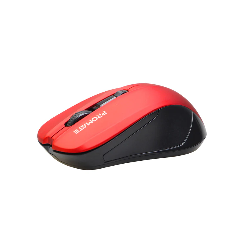 بروميت (Contour) ماوس لاسلكي مريح (Ergonomic) - أحمر