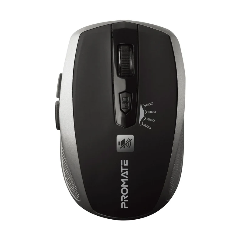 Promate Breeze Silent Wireless Mouse - Silver