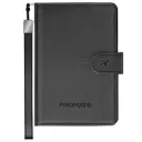 Promate PassMate Smart Leather Passport Holder with RFID & Apple Find My - Black