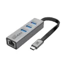 بروميت (GigaHub-C) موزع منافذ USB-C متعدد مع محول إيثرنت (Ethernet)
