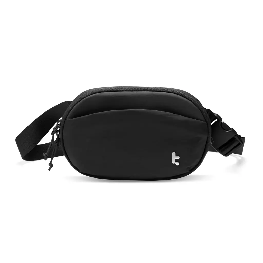 Tomtoc Nylon Fabric SlingBean-T32 Belt Bag 1.5L - Black