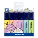 ستيدتلر (Textsurfer Classic 364) أقلام تحديد (Highlighters) بألوان الباستيل، عبوة من 6 ألوان - 364 CWP6
