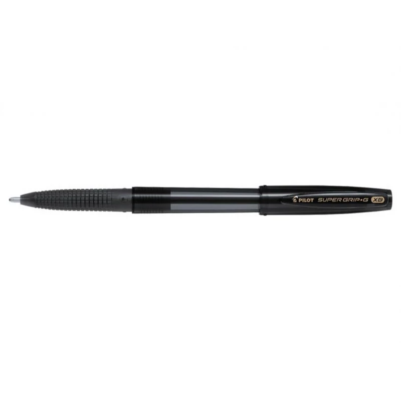 بايلوت (Super Grip G) قلم حبر جاف بغطاء، 1.6 ملم عريض جداً - أسود - BPS-GG-XB-B