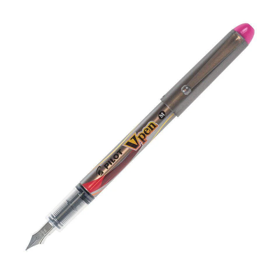 بايلوت (V-Pen) قلم حبر سائل للاستخدام لمرة واحدة، سن متوسط - وردي - SVP-4M-P