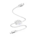 Proove Cable Multi Charging Type-C to Lightning 27W with Qi Charger for Smartphone/Smartwatch - White