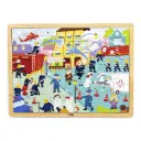 فيجا - أحجية خشبية 48 قطعة: مكافحة الحرائق (Wooden 48 Pcs Puzzle - Fire Fighting)