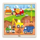 Viga 24 Pcs Puzzle - Construction Vehicles