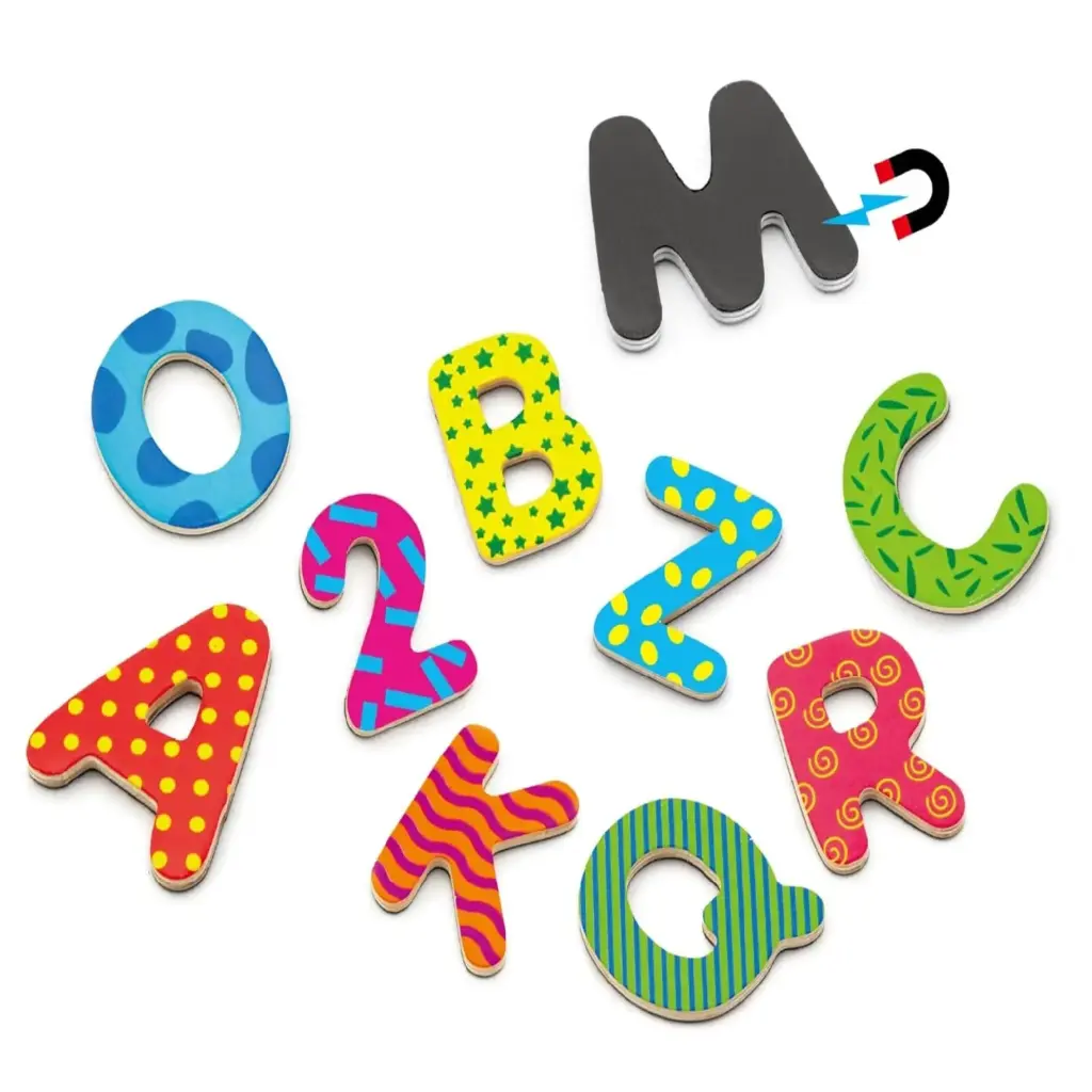 Viga Magnetic Letters & Numbers - 77 pcs