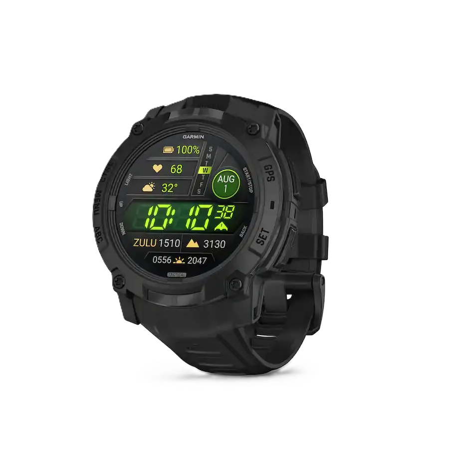 جارمن (Instinct 3 AMOLED Tactical) ساعة ذكية بنظام جي بي إس 50 ملم - أسود