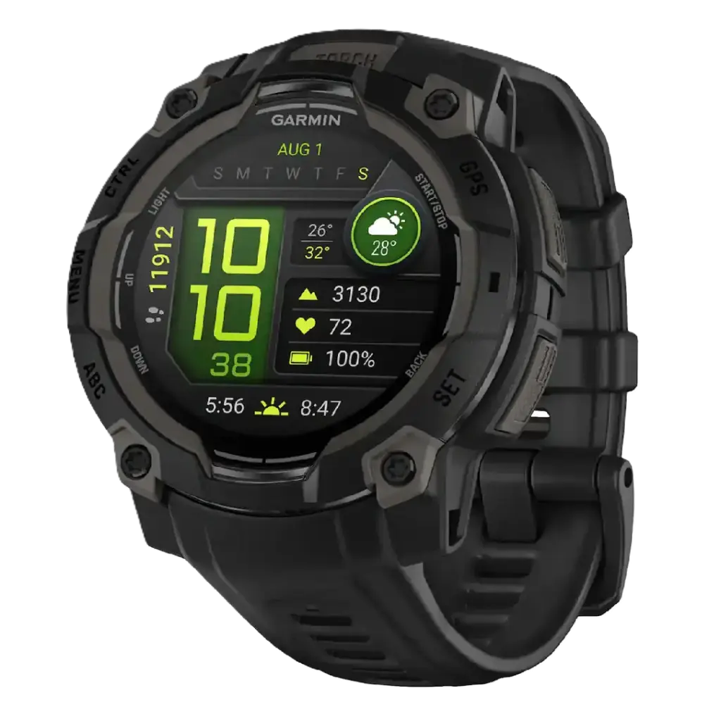 Garmin Instinct 3 AMOLED GPS Smartwatch 45mm - Black/Charcoal