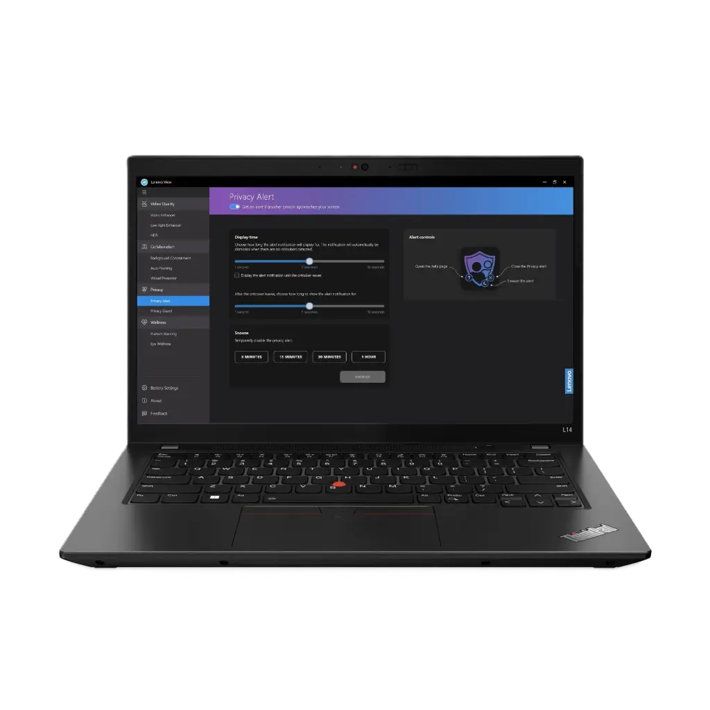 لينوفو ثينك باد L14 - معالج i7-1355U، ذاكرة عشوائية 16 جيجابايت، وحدة تخزين 512 جيجابايت SSD، شاشة 14 بوصة FHD IPS تعمل باللمس، لون أسود