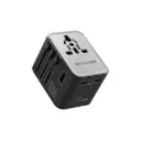 راف باور  محول شحن عالمي (Universal Adapter) موديل RP-PC1093 بقدرة 65 واط، 7 في 1، متوافق مع أكثر من 190 دولة