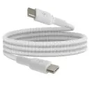 Belkin Braided USB-C to USB-C Cable, 1M, White