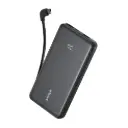 أنكر (Anker) باور بانك Zolo - شاحن متنقل سعة 20000mAh بقدرة 22.5W Max مع كابل USB-C مدمج - أسود