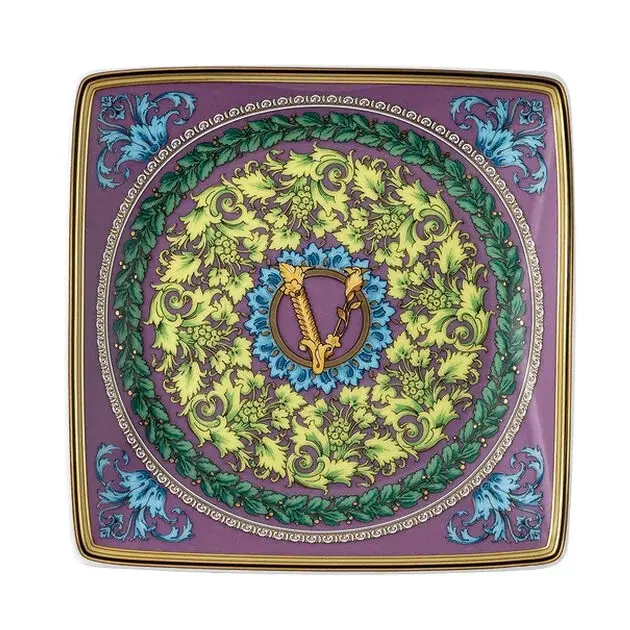 فرزاتشي باي روزنتال (Versace by Rosenthal) وعاء (Bowl) مقاس 9 سم مربع مسطح V-180