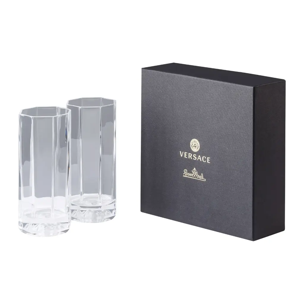 فرزاتشي باي روزنتال (Versace by Rosenthal) طقم مكون من قطعتين من كؤوس لونج درينك (Longdrink) موديل V-220