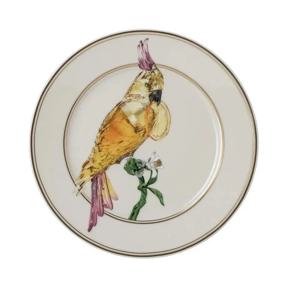 سواروفسكي × روزنتال (Swarovski x Rosenthal) طبق مقاس 18 سم V-132