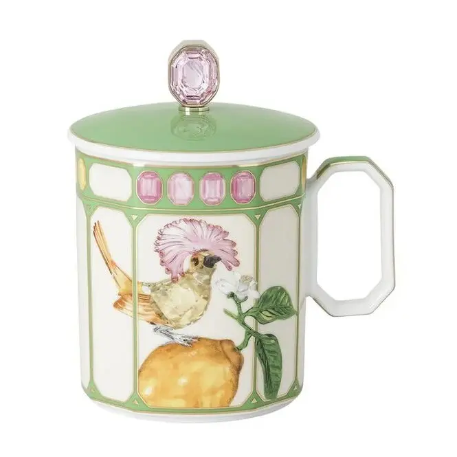 Swarovski x Rosenthal Mug with handle and lid V-183
