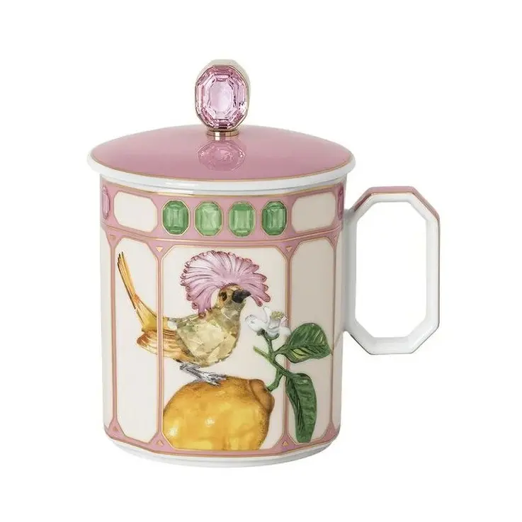Swarovski x Rosenthal Mug with handle and lid V-184
