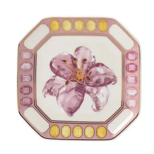 سواروفسكي × روزنتال (Swarovski x Rosenthal) طبق مقاس 11×11 سم V-196