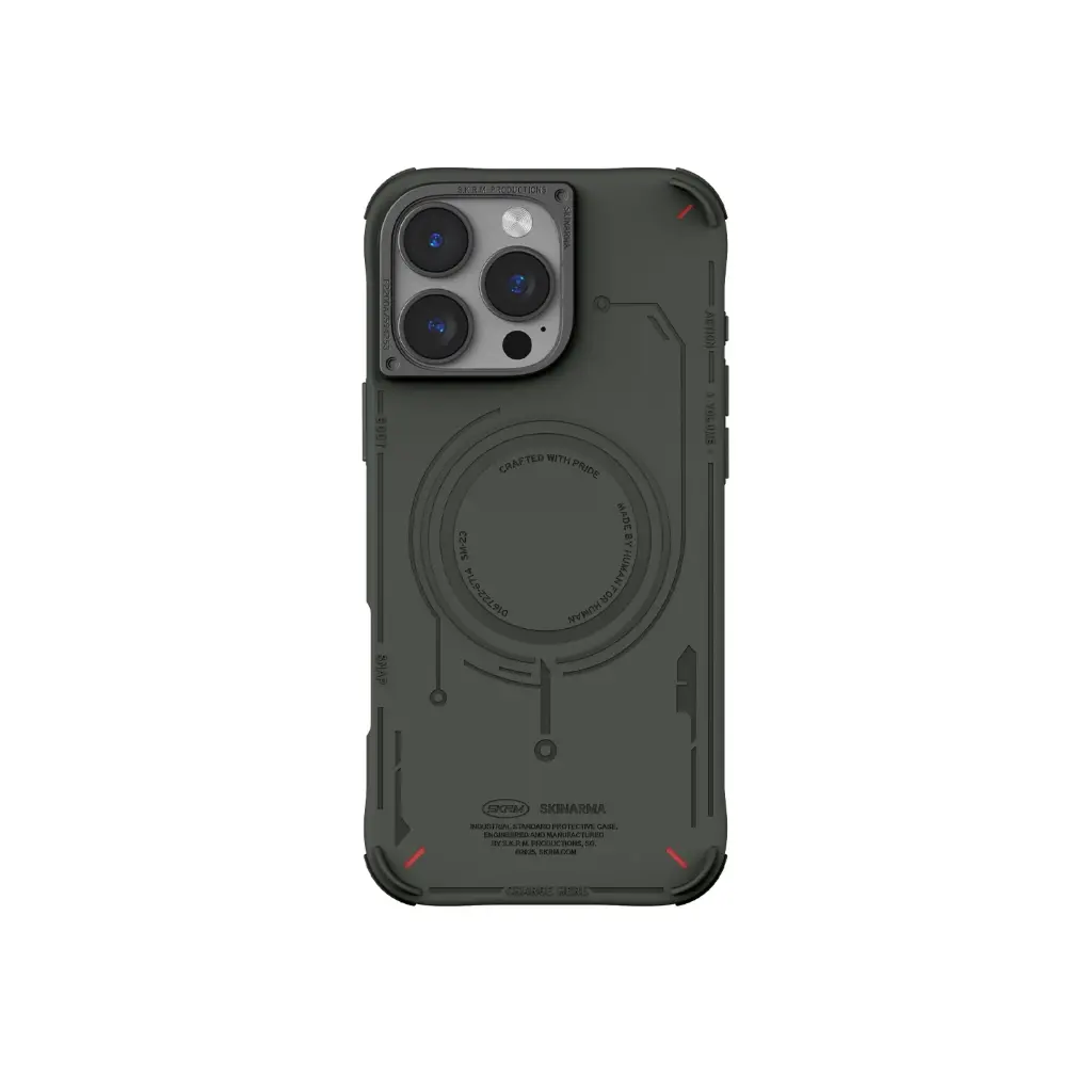 Skinarma Mecha Mag-Charge Case for iPhone 16 Pro Max 6.9 - Olive Green