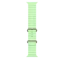 Apple Watch 49mm Neon Green Ocean Band - Natural Titanium
