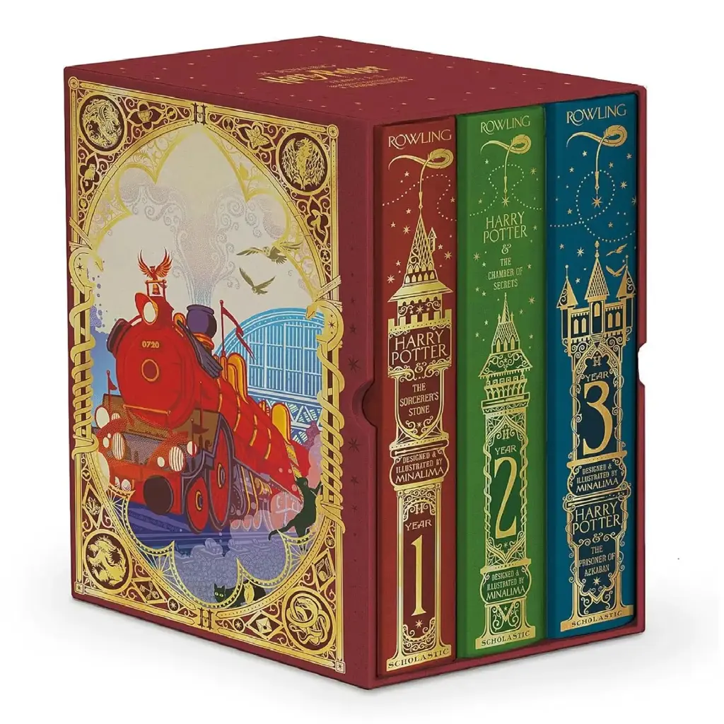 Harry Potter Boxset Books 1-3 (Minalima Editions)
