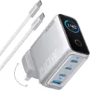 Anker Zolo Charger 140W 3C1A GaN with 1.5m USB-C Cable (PD 3.1) - Silver