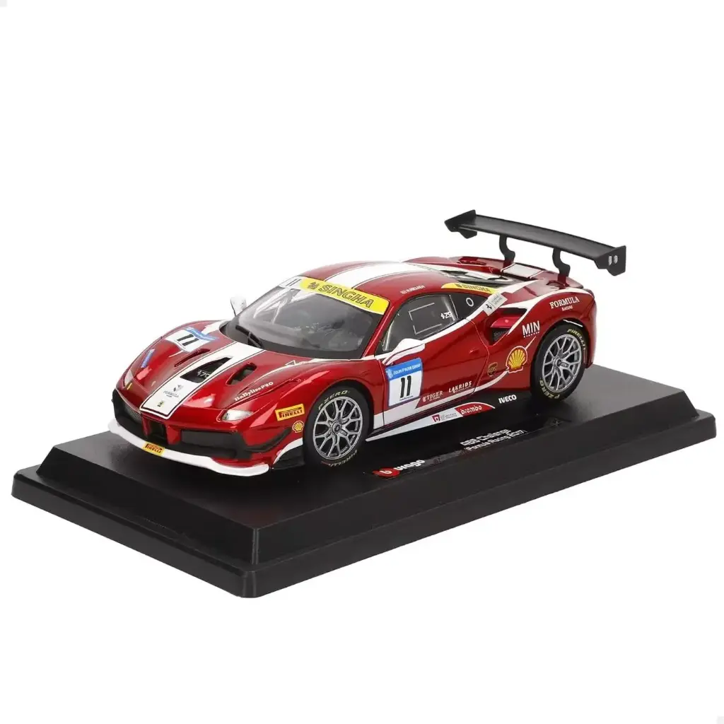 سيارة بوراجو بمقياس 1:24 فيراري - 488 تشالنج (Ferrari 488 Challenge)