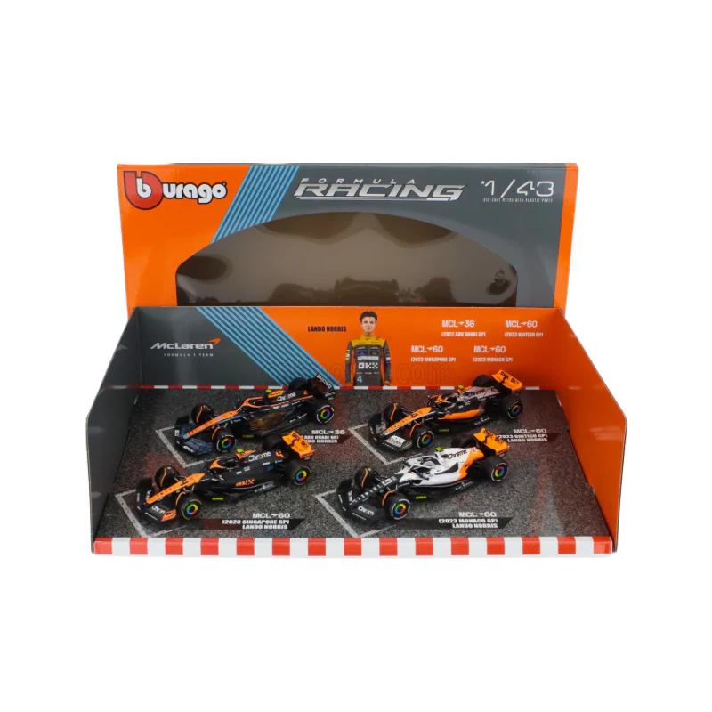 Bburago 1:43 McLaren Team 4-Pack