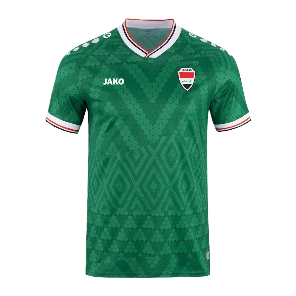 JAKO Iraq 2026 World Cup Away Jersey - Green - Medium