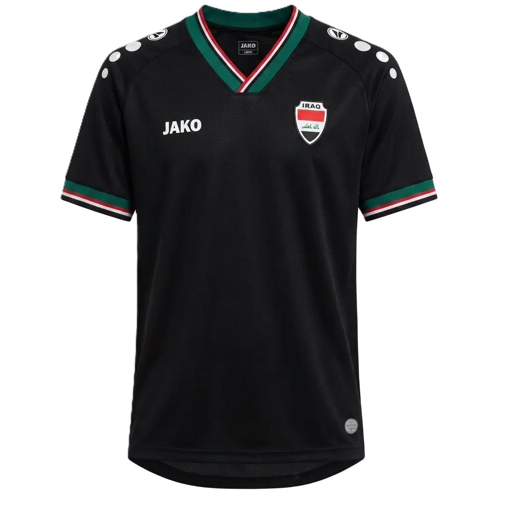 قميص منتخب العراق الثالث لكأس العالم 2026 من جاكو - باللون الأسود - مقاس L