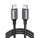 UGREEN USB-C to USB-C 60W Braided Cable, 1m - Black