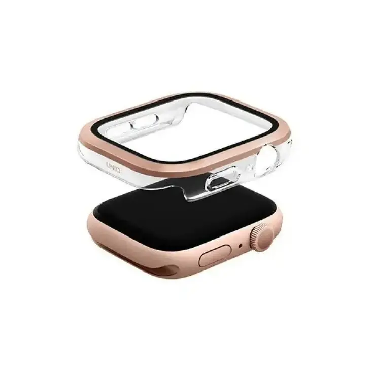 UNIQ VOUTE WATCH CASE WITH TEMPERED GLASS SCREEN 42MM - ROSE GOLD 