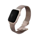 UNIQ DANTE PRO APPLE WATCH SELF-ADJUSTABLE MESH STEEL BAND  49/46/45/44MM - METALLIC ROSE 