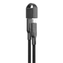 كابل أميزينج ثينج ثاندر برو مع حامل USB-C To USB-C بقوة 5 أمبير / 240 واط جيل 2 وبطول 0.2 متر - أسود
