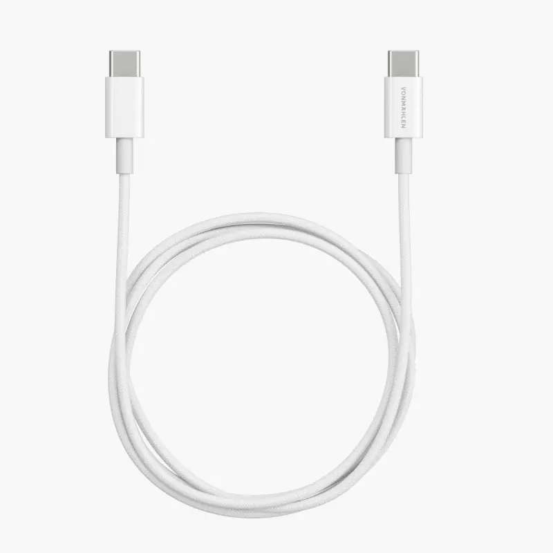 Vonmählen USB-C to USB-C Fast Charging Cable 60W 1m - White