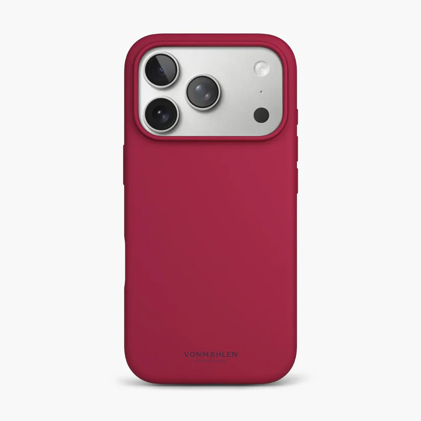 Vonmählen Soft Silicone Case for iPhone 17 Pro Max - Dark Red