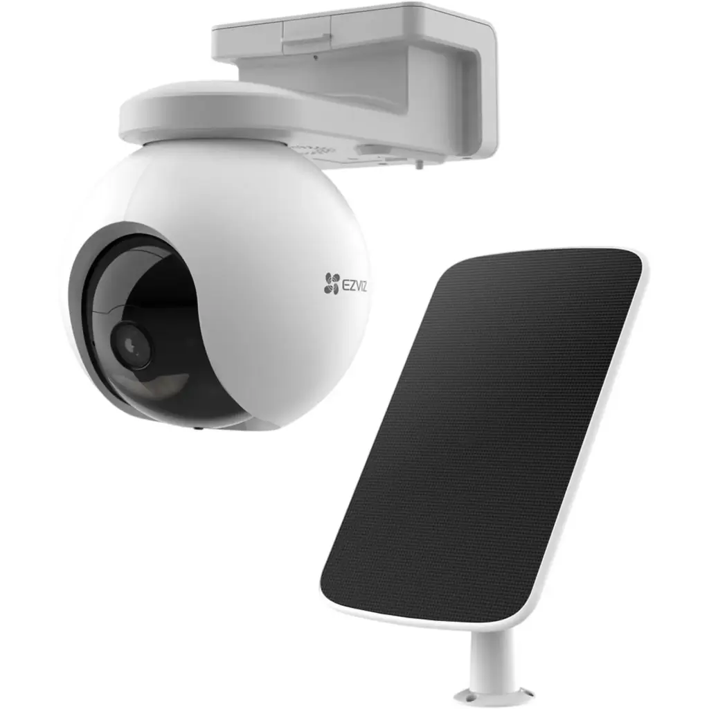 كاميرا مراقبة لاسلكية متحركة ببطارية إيزفيز HB8 Pro بدقة 4K مع لوح طاقة شمسية