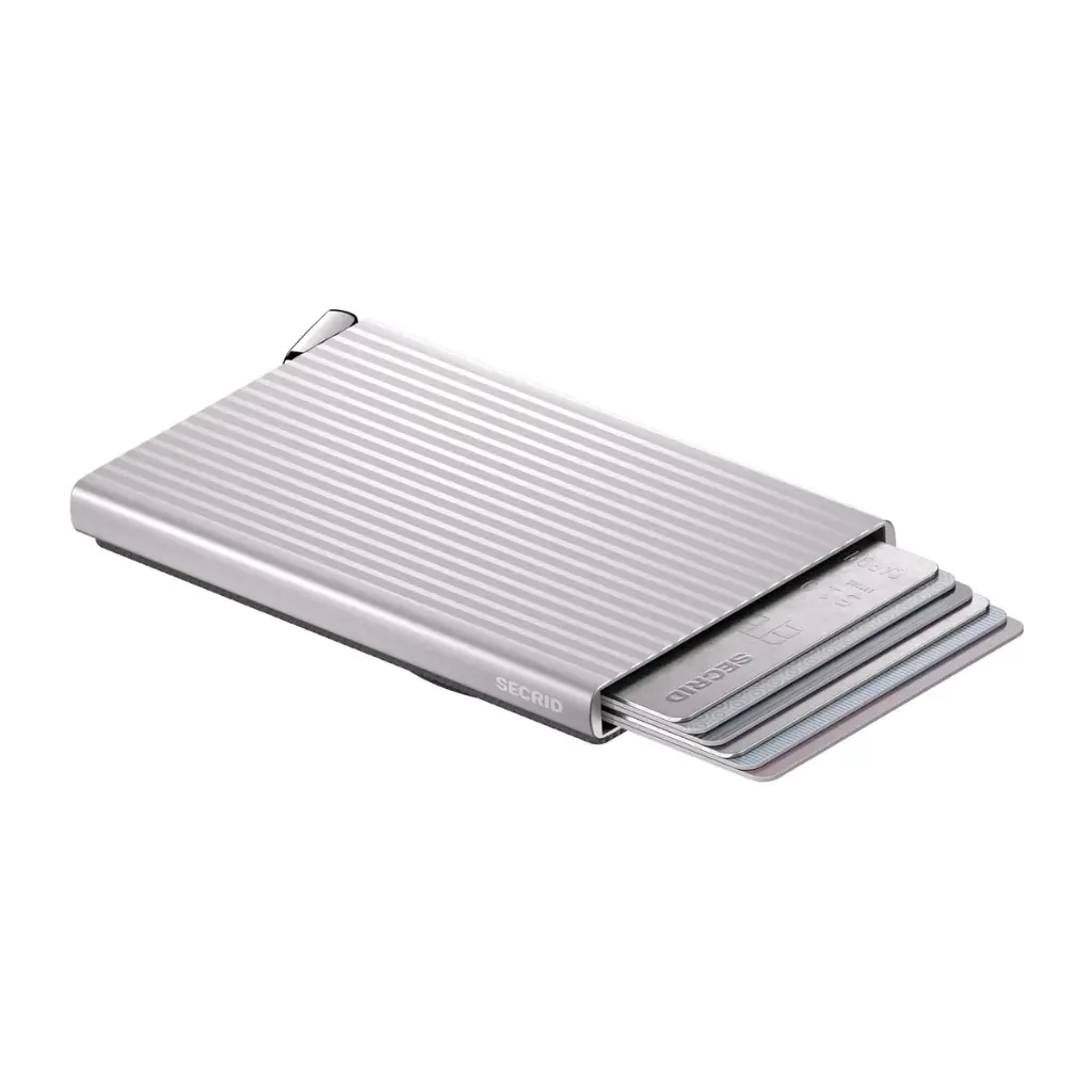 Secrid Premium Cardprotector+ Fluted for MagSafe Silver