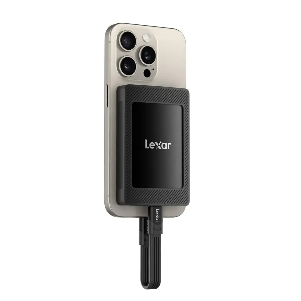 هارديسك ليكسار SL500 المحمول SSD مع مجموعة مغناطيسية 1 تيرا بايت - أسود