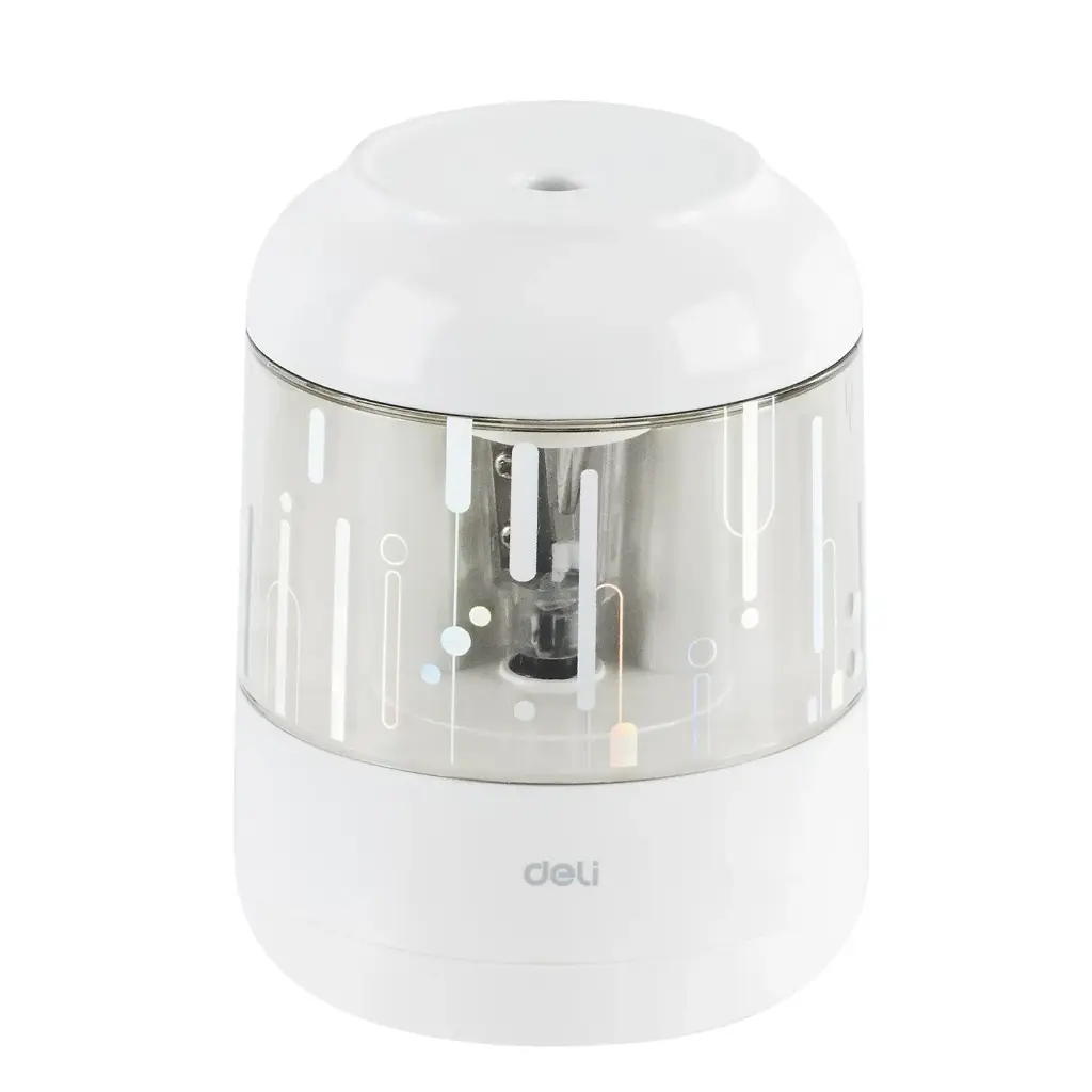 Deli White Electric Pencil Sharpener H508-WH