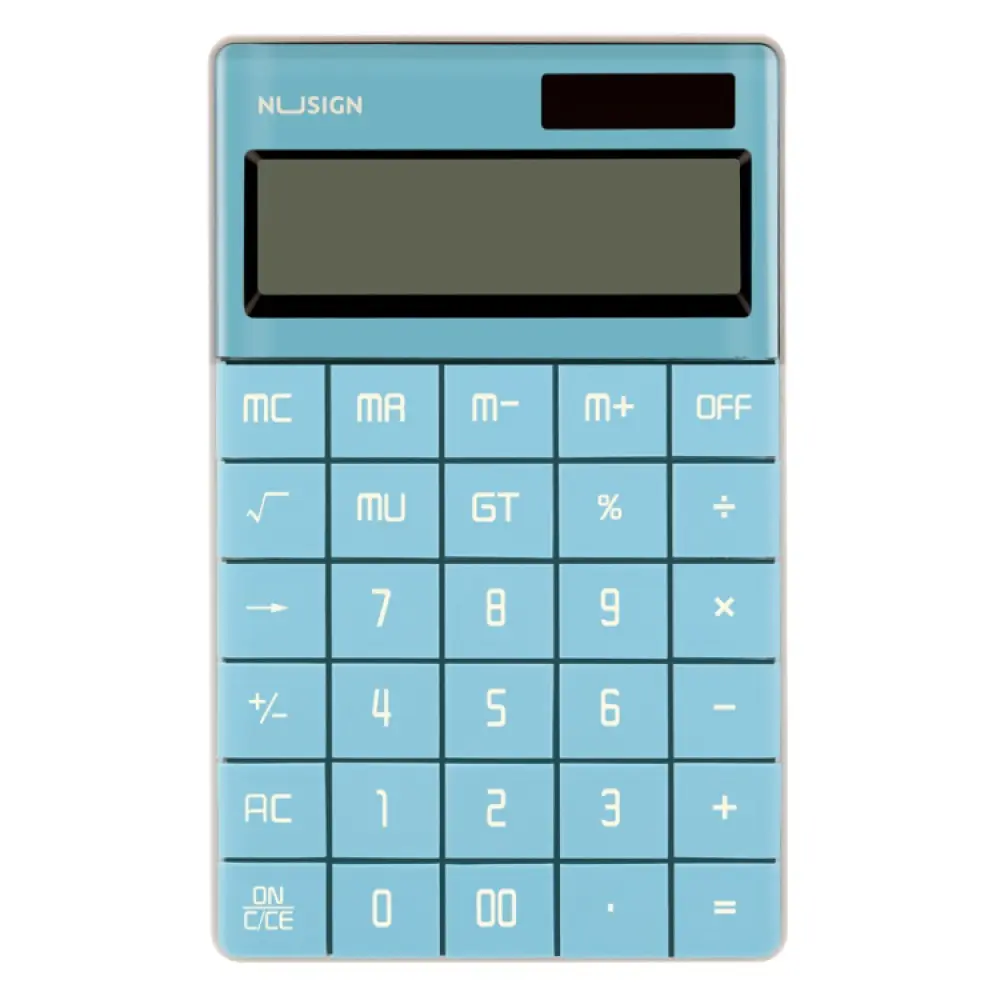 Deli Nusign 12-Digit Blue Calculator NS04BLU