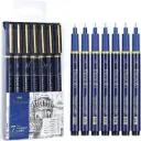 Deli Calligraphy/Drafting Pen Set 7 Pcs EQ909