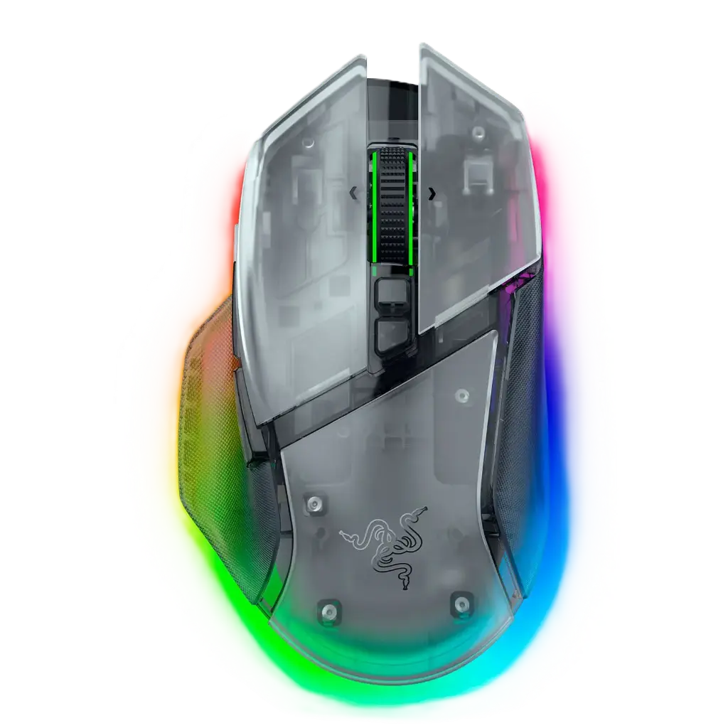 ريزر Basilisk  V3 برو 35K ماوس ألعاب لاسلكي مريح وقابل للتخصيص بالكامل مع إضاءة RGB