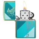 Zippo Teal Windy Design Windproof Lighter