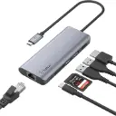 بيلكين محول متعدد المنافذ Connect USB-C 6 في 1 - رمادي فلكي