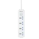 Huntkey توصيلة كهرباء بـ 4 مخارج 3 أمتار طراز DMB401